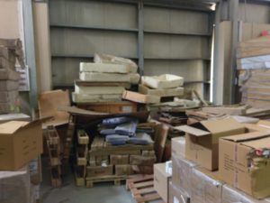 ESPA warehouse before reorganizat6ion