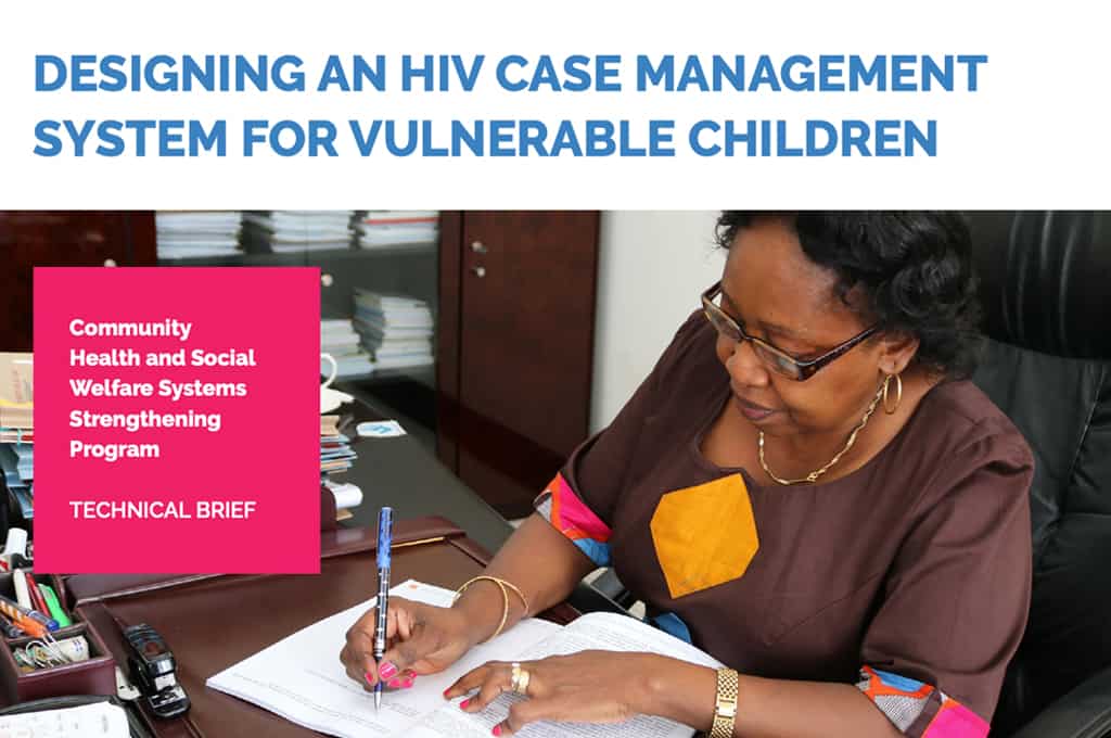 Designing an HIV Case Management System for Vulnerable Children