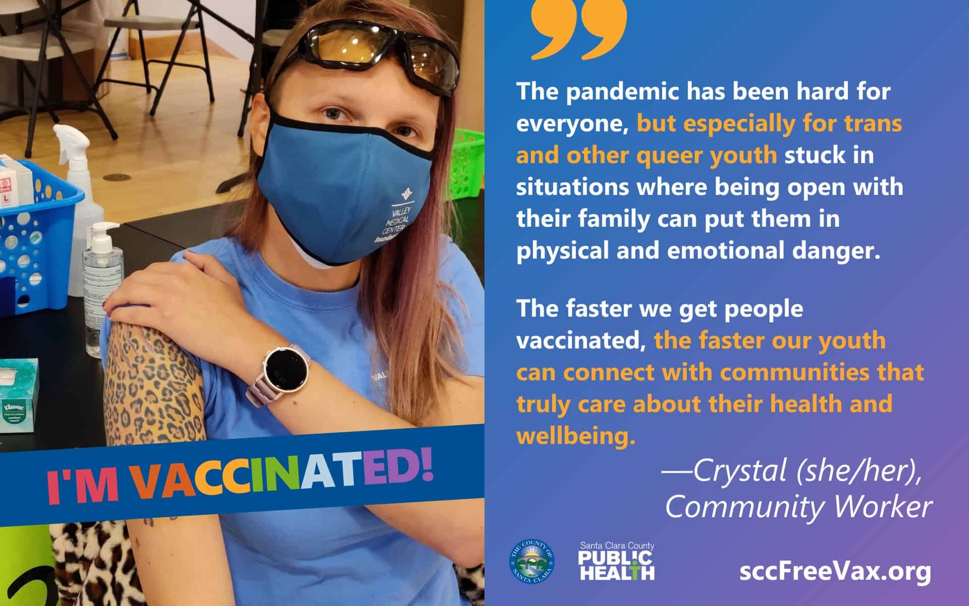 A testimonial from a community health worker on why she is getting the COVID-19 vaccine.