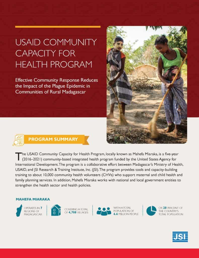 Effective Community Response Reduces the Impact of the Plague Epidemic in Communities of Rural Madagascar cover image