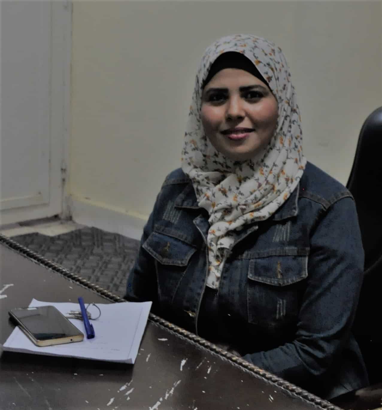 Wafaa Sayed Mohamed is 30 years old, a mother to two-year-old Youssef, and an executive secretary at the Kazareen textile factory. 