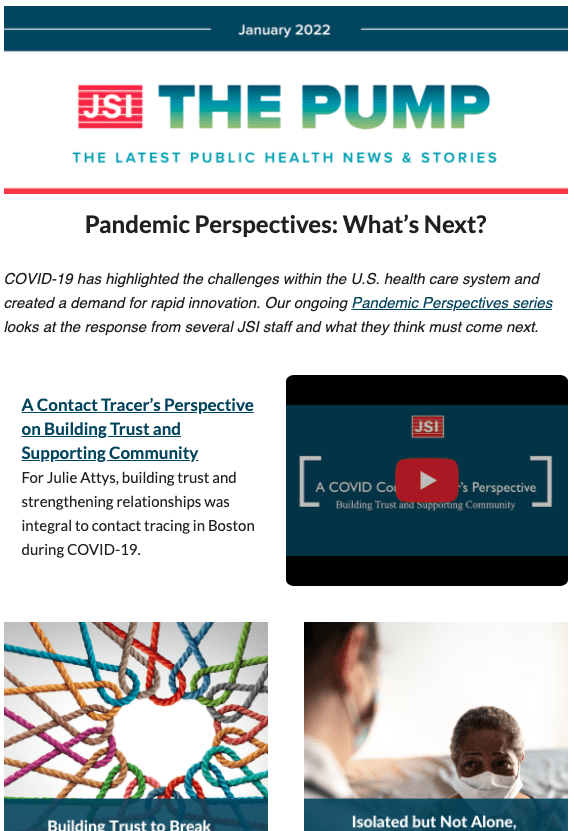 Pandemic Perspectives: What's Next Newsletter Image