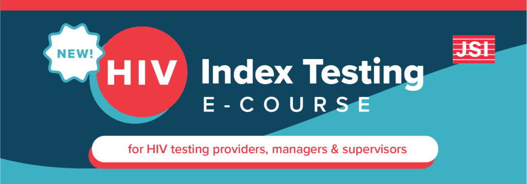 JSI's HIV Index Testing e-Learning Banner