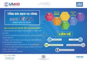 One infographic from the Da Nang Call Center 1022 campaign. This infographic explains the services that can be accessed through the center