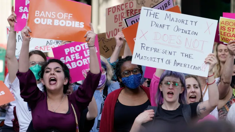 Women Protesting SCOTUS Decision