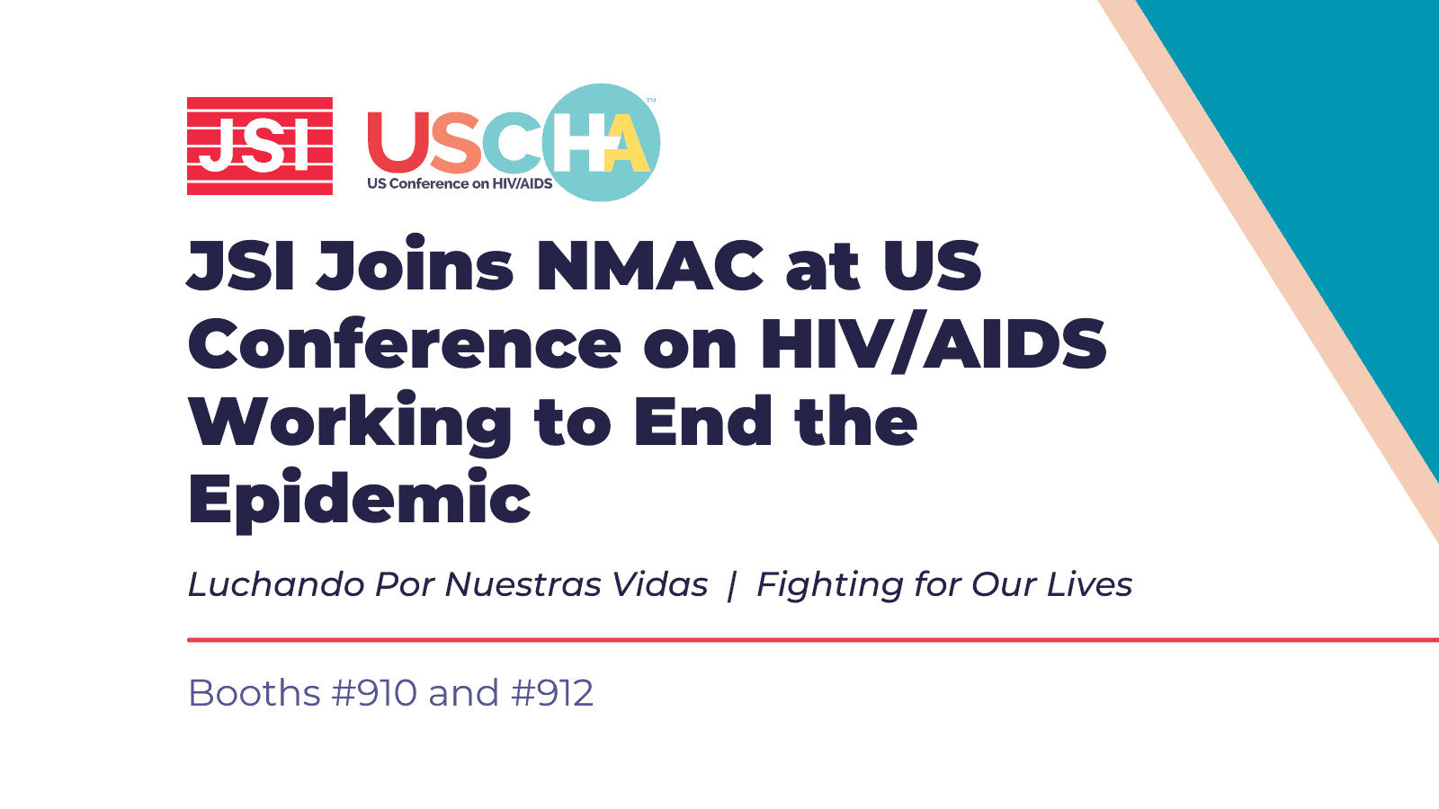 JSI Joins NMAC at US Conference on HIV/AIDS Working to End the Epidemic