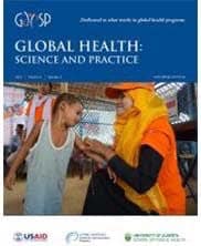 Cover page of the journal, Global Health: Science and Practice, Vol. 9, no. 4.