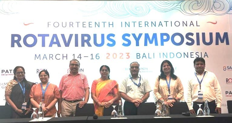 JSIPL colleagues pose for a photo at the Rotavirus Symposium